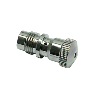 type 0690 02 nickel-plated brass safety nozzle, female thread